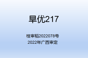 旱优217